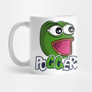 Poggers GG Twitch emote Pepe the frog Mug